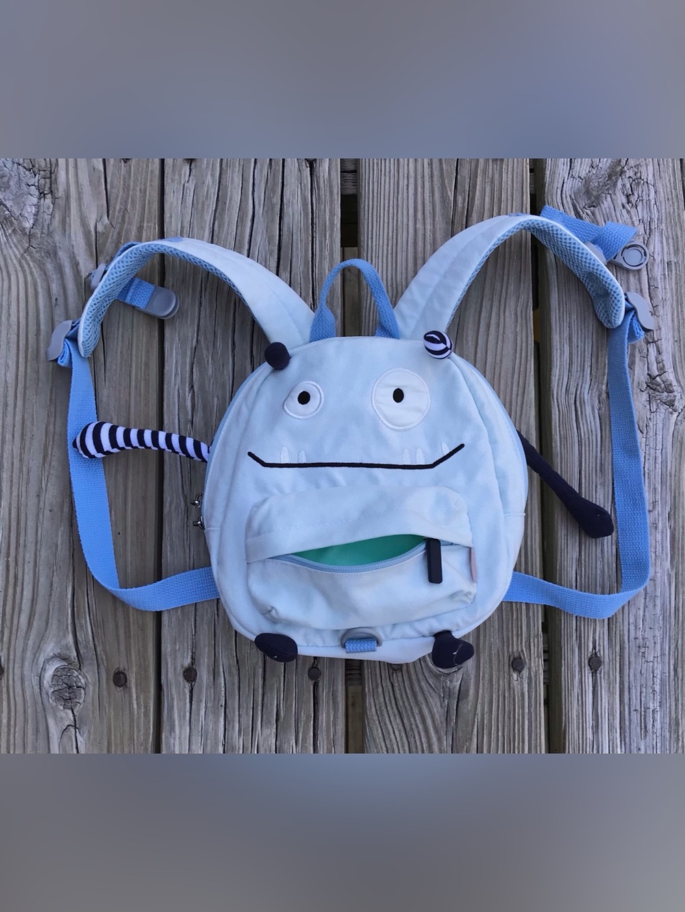 GAGAKU Funny Monster Mini Backpack Toddler Bag Built in Leash Travel Bag